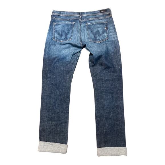 Citizen Of Humanity Med Blue Denim High Rise Straight Leg 5PK Jeans Size 32 - Picture 2 of 7